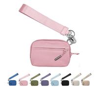 Corelration The Wallet 2nd Gen, Corelation Wallet, Women Wristlet Wallets, Waterproof Nylon Material Zippered Card Case (Pink)