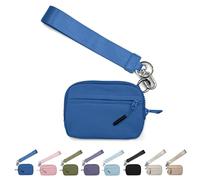 Corelration The Wallet 2nd Gen, Corelation Wallet, Women Wristlet Wallets, Waterproof Nylon Material Zippered Card Case (Dark blue)
