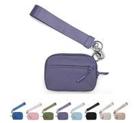 Corelration The Wallet 2nd Gen, Corelation Wallet, Women Wristlet Wallets, Waterproof Nylon Material Zippered Card Case (Purple)
