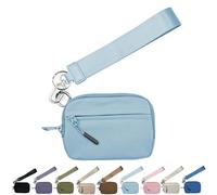Corelration The Wallet 2nd Gen, Corelation Wallet, Wristlet Nylon Wallets for Women, with Hand Strap (Light Blue)