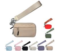 Corelration The Wallet 2nd Gen, Corelration Wristlet Nylon Wallets Zippered Card Case with Id Window (Khaki)