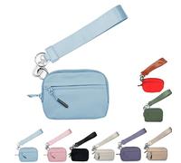 Corelration The Wallet 2nd Gen, Corelration Wristlet Nylon Wallets Zippered Card Case with Id Window (blue)