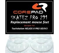 Corepad Skatez PRO 291 - Piedini di ricambio compatibili con Fantech TeeVolution Helios II PRO XD3V3 Wireless