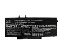 CoreParts MBXDE-BA0182 ricambio per laptop Batteria (Laptop Battery for Dell 61WH - Li-ion 7.6V 8000mAh 61WH - Li-ion 7.6V 8000mAh Latitude 14 5400, Latitude 14 5500, N001L5400-D1306CN for - Warranty: