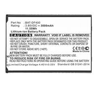 CoreParts MBXPOS-BA0453 ricambio per laptop (Battery 11.55Wh Li-ion 3.85V - 3000mAh Black for Bluebird - Barcode Scanner 11.55W NEW