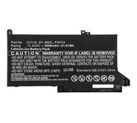 CoreParts MBXDE-BA0140 ricambio per laptop Batteria (Laptop Battery for Dell 42Wh - Li-ion 11.4V 3650mAh Black, - 42Wh Li-ion 1 NEW