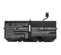 CoreParts Laptop Battery for Dell 49.40Wh Li-Polymer 7.6V, 2XXFW, 722KK, FP86V (49.40Wh Li-Polymer 7.6V 6500mAh for DELL XPS 13 9300, XPS 13 9300 2020, XPS 13 9300 i5 FHD)