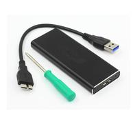 CoreParts MSACSC/USB3.0 contenitore di unit di archiviazione Box esterno SSD Nero (USB3.0 to mSATA enclosure - support 50mm mo NEW