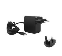 CoreParts Sparepart USB-C Power Adapter 65W GaN, 5V2.4A-20V3.2A USB PD, L32392-001 (5V2.4A-20V3.2A USB PD Plug:USB-C EU & UK Wall - 5V 2.4A, 5.2V 3A,9V3A, 12V3A, 14.5V2A, 15V3A,)