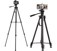 CoreParts Tripod Stand 51-180 cm, Adatto per Tutte Le Fotocamere e 4-7" SPARES, Camera Stand, Cam (for all Cameras And 4-7 Phones)