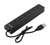 CoreParts USB to 7 Ports USB2.0 HUB Black, COREPARTS SPARES (Black)