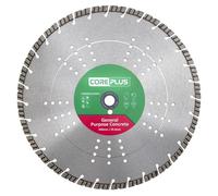 CorePlus Lama diamantata per calcestruzzo, 450 mm x 25 mm, per taglio generico, norma di qualità EN 13236