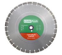 CorePlus Lama diamantata per calcestruzzo e asfalto, 450 mm x 25 mm, lama abrasiva per calcestruzzo, grana, blocchi di ventilazione e materiali duri, standard di qualità EN 13236