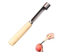 Corer Frutta - Serbatoio manuale in acciaio | Rimozione cuori con manico in legno antiscivolo per cucina taglio di frutta preparazione di alimenti insalate per feste