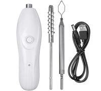 Corer per verdure elettrico 1200mAh ricaricabile tramite USB ABS per zucchine con 2 taglierini in acciaio inossidabile, ideale anche per squamare il pesce in cucina, strumento per zucchine
