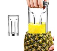 Corer - Taglierina ananas e acciaio inossidabile - Taglierina ananas Pieta di bucce di ananas distanti - Taglio rapido e rimozione del nucleo, taglierina da cucina, lama più spessa