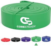 Coresteady Elastico Trazioni I Elastico Fitness per Trazioni alla Sbarra Assistite I Elastici per Palestra I Powerlifiting & Calisthenics I Allenamento per Uomini e Donne | Verde, 22-56kg