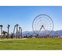 CORFOTO 1.5x1.2m Sfondo fotografico per ruota panoramica all'aperto, Wonder Park, parco divertimenti, fondali per ruota panoramica, sfondo fotografico per carnevale, decorazioni per feste