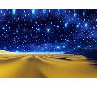 CORFOTO 1.5x1m Stelle cadenti sullo sfondo del deserto, sfondo fotografico stellato del deserto fantasy, stelle, cielo, spazio, galassia, sfondo, deserto, stellato, decorazione per la casa