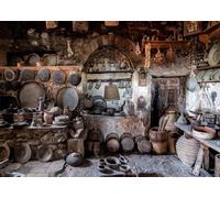 CORFOTO 1.8x1.2m Sfondo per cucina di un vecchio villaggio, accessori da cucina rustici, strumenti, parete, sfondo per fotografia, fattoria, contadini, cowboy, ritratto, oggetti di scena
