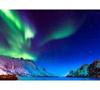 CORFOTO 4.5x2.5m Sfondo Aurora Polare Norvegia Sfondo Aurora Boreale Stelle Stellate Sfondi Aurora Polare Norvegia Decorazioni per Feste di Compleanno a Tema Aurora Boreale