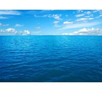 CORFOTO 4.5x2.5m Sfondo blu della superficie dell'acqua di mare Cielo blu sul mare calmo Sfondo fotografico Sfondo del mare Sfondo dello skyline del mare Decorazione della festa di compleanno