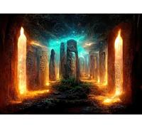 CORFOTO 4.5x2.5m Sfondo con scena di città fantasy Sfondo per fotografia di paesaggi futuristici attraverso un altro mondo Decorazioni a tema Halloween Sfondi per ritratti Accessori per foto
