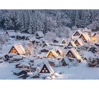 CORFOTO 5.2x3m Sfondo del villaggio innevato Buon Natale Inverno Città innevata Sfondo fotografico Villaggio innevato Vacanza invernale Viaggio invernale Sfondo Decorazione Prop