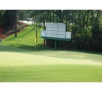 CORFOTO 5.2x3m Tessuto per fondale con classifica del campo da golf Augusta National, motivo azalea, sfondo per torneo Masters, decorazione per festa di golf, cabina fotografica per uomo