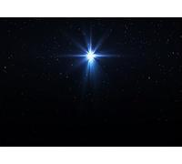 CORFOTO 6x3m Sfondo del cielo notturno della stella di Natale Sfondo del cielo stellato di nascita di Betlemme sfondo della fotografia sfondo di nascita sfondo del cielo stellato