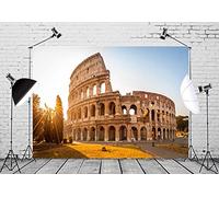 CORFOTO 8x6ft Tessuto Colosseo Fondale Fotografia Tramonto Roma Colosseo Archi Italia Punto di riferimento Architettura antica Immagine Turismo Luna di miele Vacanza Festa Matrimonio