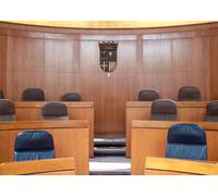 CORFOTO 9x6FT Interno Tribunale Classico Sfondo Fotografico | sfondo in tessuto con interno tribunale classico per scuola lezioni laboratori e photo booth personalizzabile