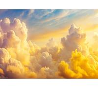 CORFOTO Sfondi Cielo Sognante 2.7x1.8m Nuvole Pastello Morbide con Sfumature Fotografia per Camera Bambini Decorazione Parete Tessuto Poliestere Atmosfera Romantica Calmante