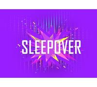 CORFOTO Sfondo SLEEPOVER Party Base Viola Fluorescente Effetti Luce Geometriche Stelle Frecce Tema Notturno Trendy 1.8x1.2m Poliestere per Fotografia Decorazione Eventi Giovani