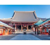 CORFOTO Tessuto 3x2m Tempio Senso Ji Sfondo Architettura Santuario Giapponese Sfondo Fotografico per Decorazioni di Festa a Tema Asiatico Accessori per Sessioni Fotografiche Spirituali