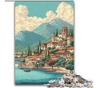 Corfu Art JigsawPuzzle 2000 pezzi per adolescenti, gioco educativo per famiglie adatto per la decorazione della scrivania (70x100cm)