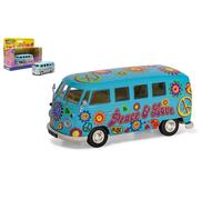 CORGI 1/43 FURGONE TOYS VW CAMPER PEACE LOVE FREEDOM MODELLINO STATICO DIECAST