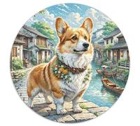 Corgi 1000 Pezzi Di Puzzle Rotondo Creativo Jigsaw Giocattolo Educativo Per Famiglia 1000pcs (67.5x67.5cm)