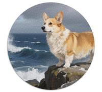 Corgi 1000 Pezzi Pet Puzzle Circolare Multicolore Per Gioco Familiare Regalo Per Adulti E Bambini Da 14 Anni E Più 1000pcs (67.5x67.5cm)