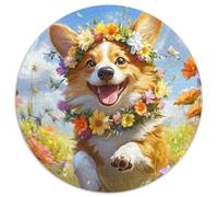 Corgi 1000 Pezzi Puzzle Circolare Multicolore Festa Aziendale Regalo Per Adulti E Bambini Da 14 Anni E Più 1000pcs (67.5x67.5cm)