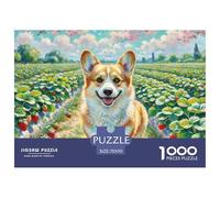 Corgi 1000 Pezzi Puzzle Pet Dog Da 14 Anni E Più Qualità Premium Multicolore Intrattenimento Creativo Regalo 70x50cm/1000pcs