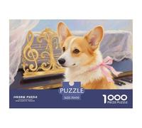 Corgi 1000 Pezzi Puzzle Pet Dog Da 14 Anni E Più Qualità Premium Multicolore Intrattenimento Creativo Regalo 70x50cm/1000pcs