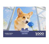 Corgi 1000 Pezzi Puzzle Pet Dog Per Famiglie Qualità Premium Multicolore Intrattenimento Creativo Relax 70x50cm/1000pcs