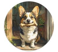Corgi 1000 Pezzi Puzzle Rotondo Creativo Ecofriendly Puzzle Circolare Regali Per Adulti 1000pcs (67.5x67.5cm)