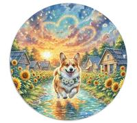 Corgi 1000 Pezzis Animal Puzzle Rotondo Per Adulti Animali Di Tutto Il Mondo Per Regali Educativi Per Bambini Difficile E Impossibile Idea Regalo Per Lei O Lui 1000pcs (67.5x67.5cm)