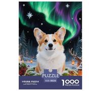 Corgi 1000 Pieces Art Puzzle Fun Cute Pets Puzzle for Adults for Adults from 14 Years Educational Gift for Children Jigsaw Games 38x26cm/1000pcs
