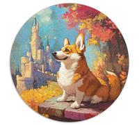 Corgi 1000 Tessere Animation Puzzle Circolare Multicolore Esclusiva Amazon Regalo Per Adulti E Bambini Da 14 Anni E Più 1000pcs (67.5x67.5cm)