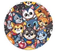 Corgi 1000 Tessere Puzzle Circolare Multicolore Per Gioco Familiare Regalo Per Adulti E Bambini Da 14 Anni E Più 1000pcs (67.5x67.5cm)