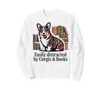 Corgi Art Books Nerds Corgi Reader Cozy Corgi Lovers Corgis Felpa
