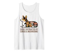 Corgi Art Funghi Corgi Decor Cozy Corgi Lovers Corgis Canotta